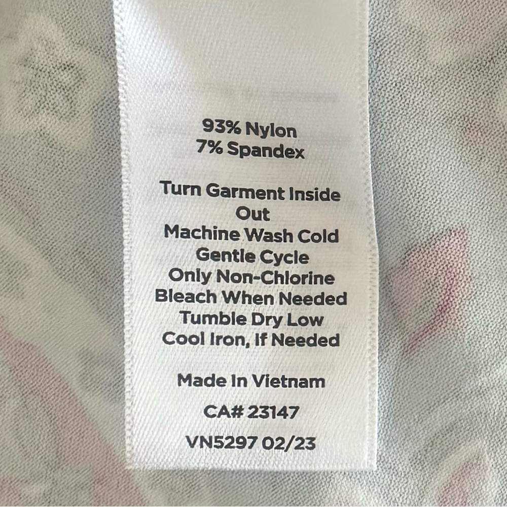 TALBOTS LP L Petite Effortless Jersey Tie Waist Midi Dress in Seaside Paisley - Picture 7 of 10